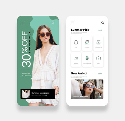 电商App产品销售页面设计模板 (psd)