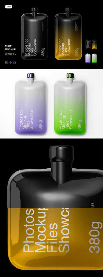 管状瓶子样机 (PSD)