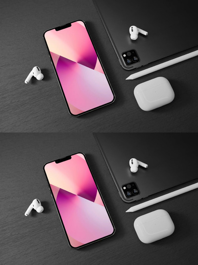 iPhone 13 Pro 手机样机 (PSD)