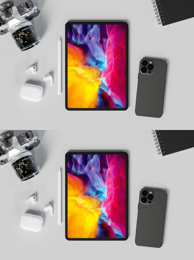 iPad 平板电脑样机 (PSD)