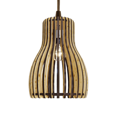 Coffee葫芦形木条灯罩吊灯3D模型（OBJ,FBX,MAX）