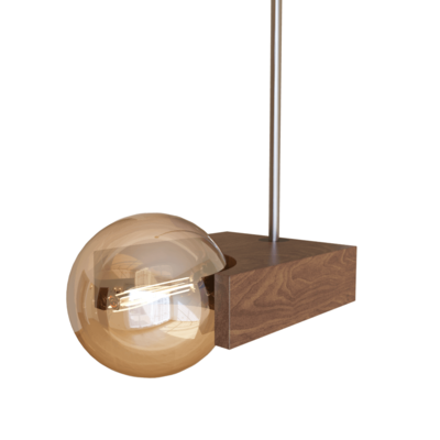 Galactic omega 2棕色实木灯座球形灯泡吊灯3D模型（OBJ,FBX,MAX）