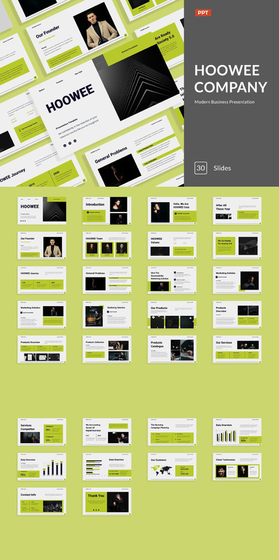 创意商业公司简介PPT模板 (PPTX,PPT)