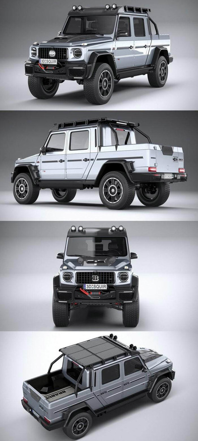 巴博斯Brabus 800 Adventure XLP 2020款越野车3D模型（OBJ,FBX,MAX）