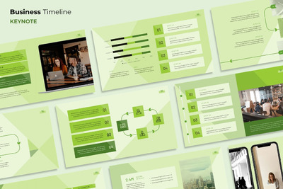 绿色系企业PPT模板下载 (PPTX)