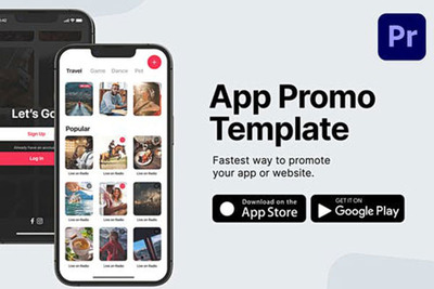 iPhone手机App应用介绍演示视频PR模板[mogrt]