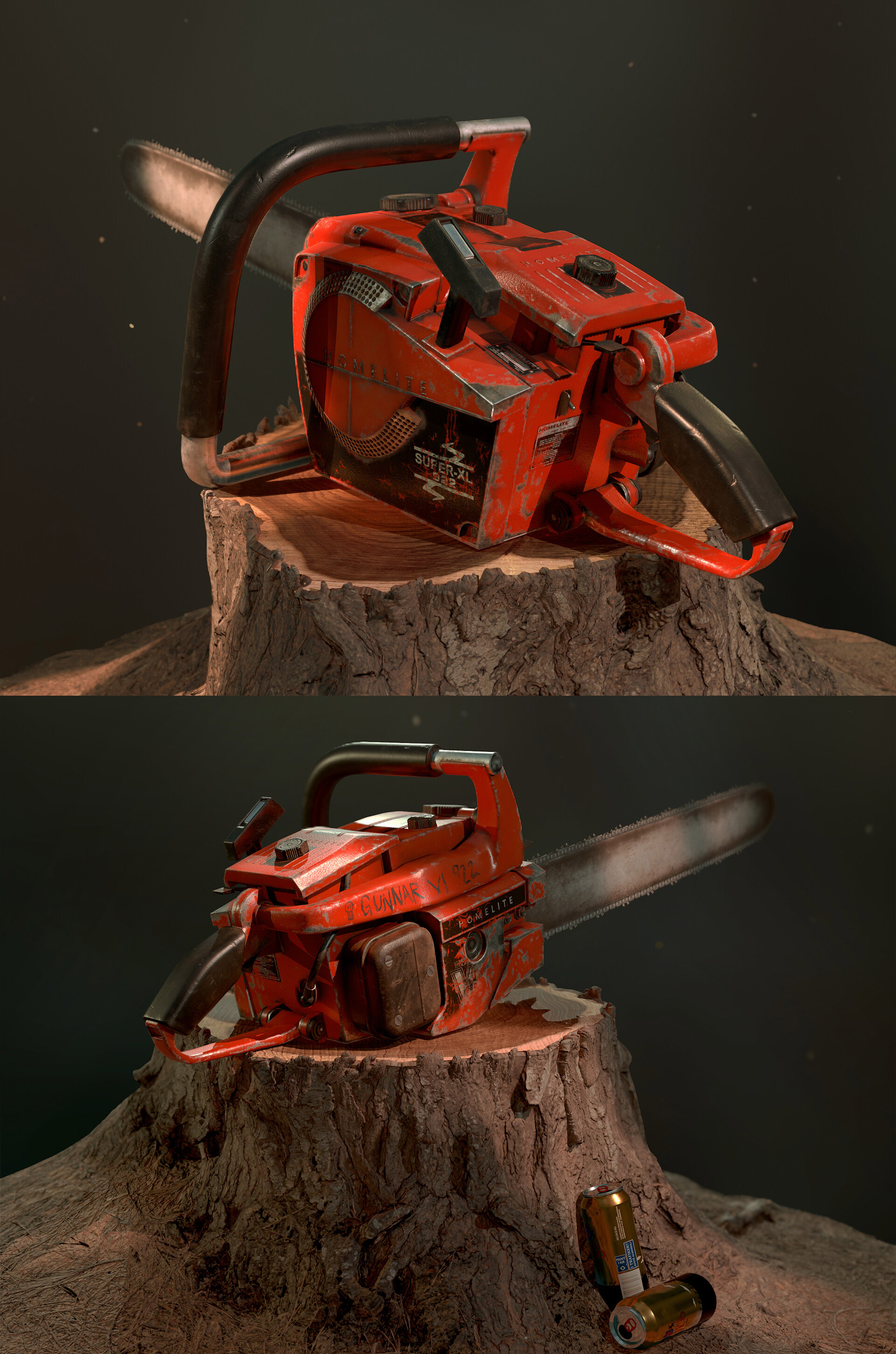 Gunnars电锯3D模型（OBJ,FBX,MAX）