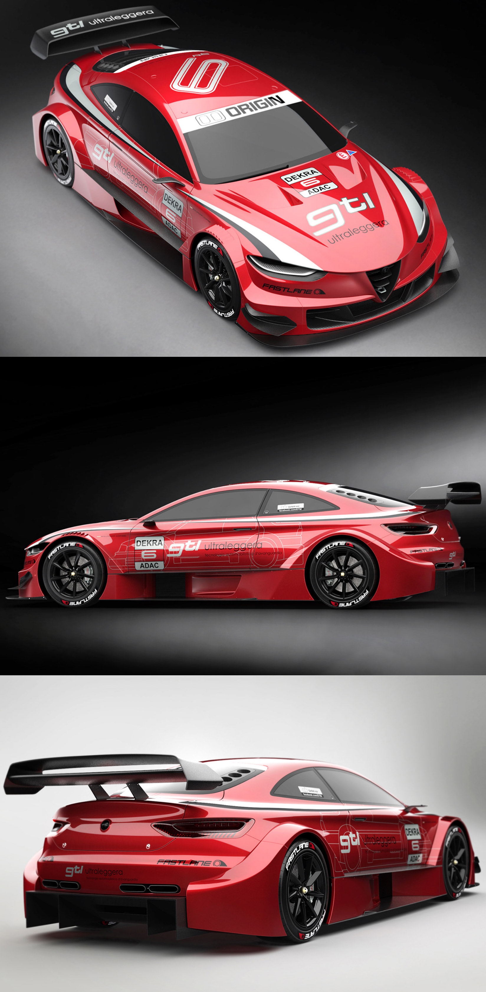 阿尔法罗密欧Alfa Romeo GT LDTM Concept跑车3D模型（FBX,MAX,IGS）