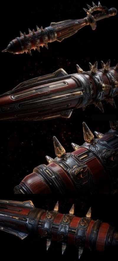 Gameready狼牙棒3D模型（OBJ,FBX,MAX）