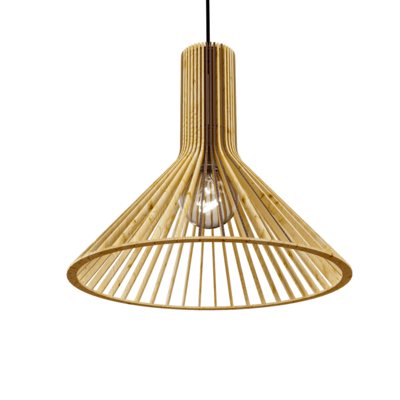 Susanna倒漏斗形木条灯罩吊灯3D模型（OBJ,FBX,MAX）