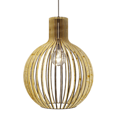 Tulip球形木条灯罩吊灯3D模型（OBJ,FBX,MAX）