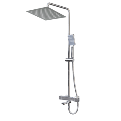 A19901带水龙头软管和花洒的全套浴室淋浴系统3D模型（OBJ,FBX,MAX）