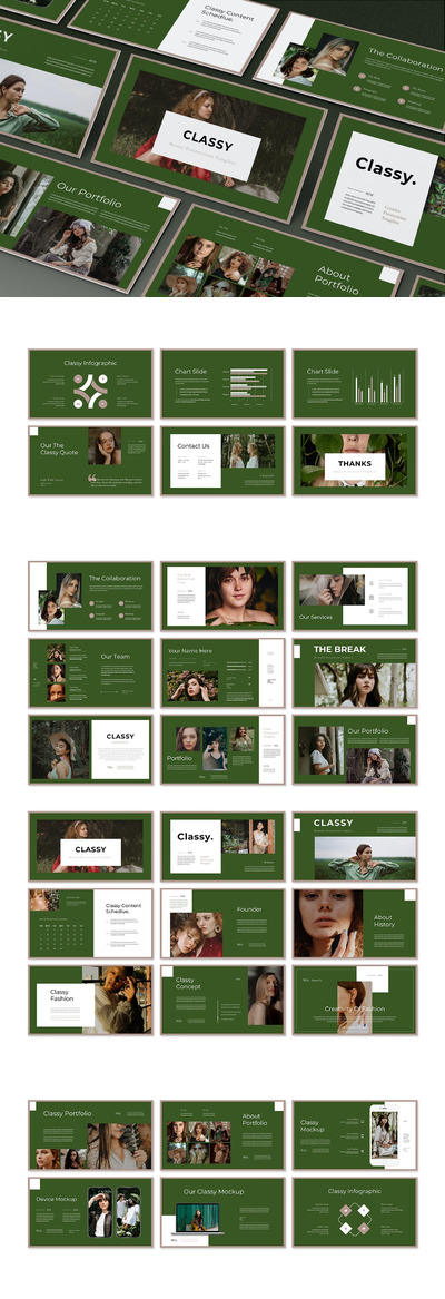 美容行业介绍PPT模版 (PPT,PPTX)