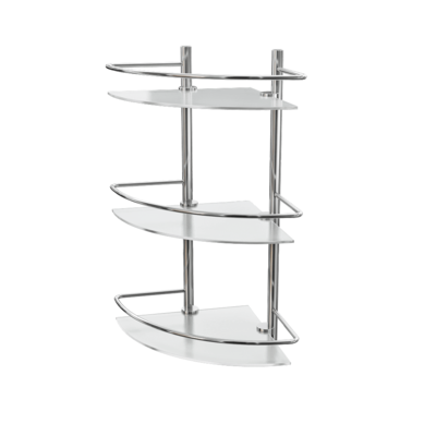 K-3733金属支架玻璃台面三层浴室置物架3D模型（OBJ,FBX,MAX）