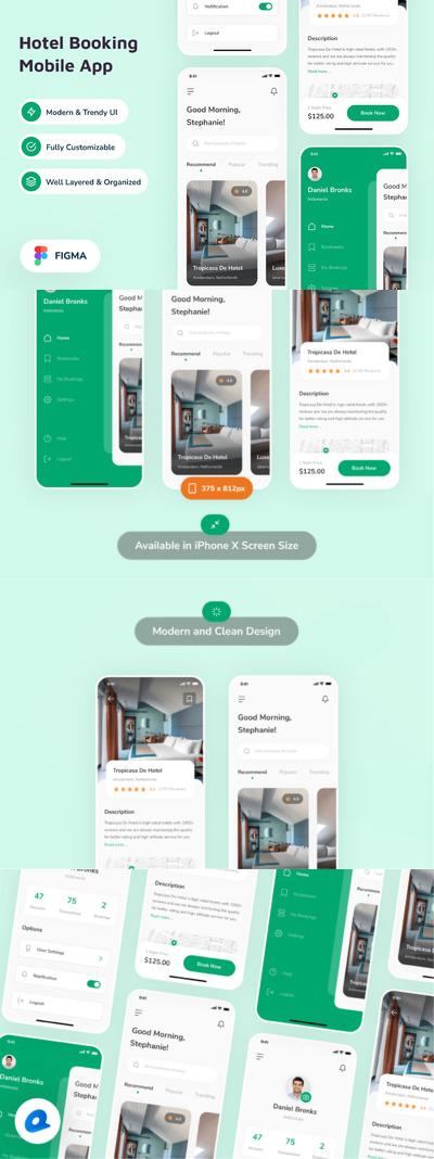 酒店预订APP UI KIT (FIG)