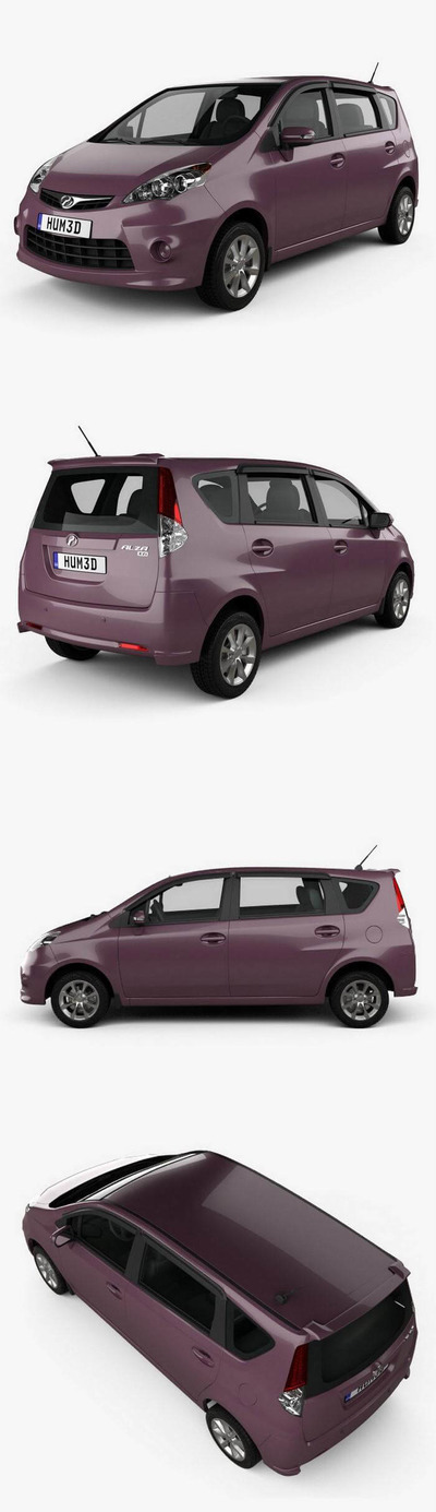 Perodua Alza 2014款汽车3D模型（OBJ,FBX,MAX）