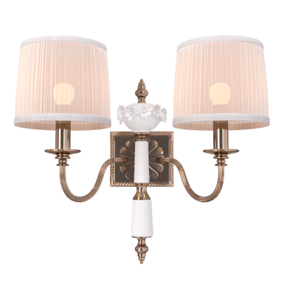 Adigo AP2N杏色布艺灯罩对称壁灯3D模型（OBJ,FBX,MAX）