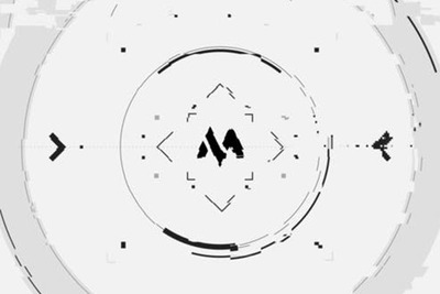 黑白线条形状故障Logo展示视频AE模板[aep]