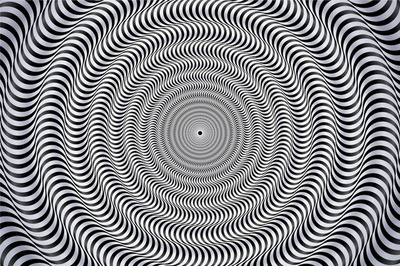 斑马条纹圆环假动态视错觉背景矢量素材[ai,eps]