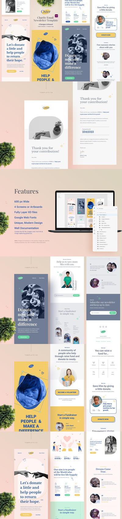 时尚的手机版EDM广告模板 (XD)