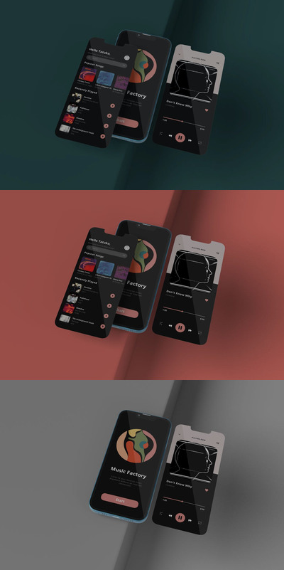 iPhone手机屏幕样机 (PSD)