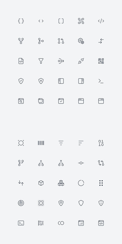 开发技术图标套装 (SVG,PNG)