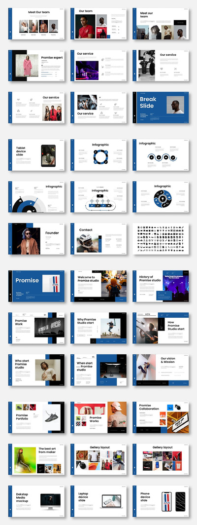 时尚高端专业的商业商务质感powerpoint幻灯片演示模板（pptx）