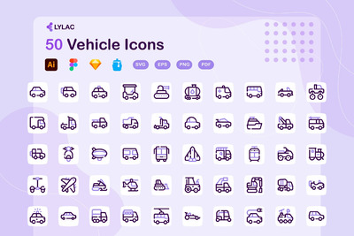 汽车元素图标套装 (AI,EPS,FIG,JPG,PDF,PNG,SKETCH,SVG)