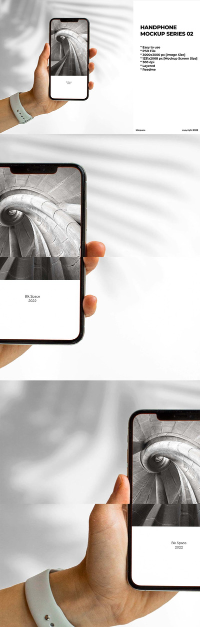 手拿iPhone手机屏幕样机 (PSD)