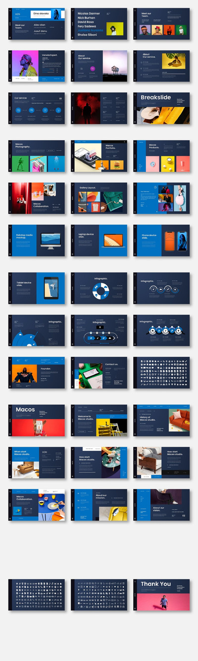 时尚高端多用途的商业商务质感powerpoint幻灯片演示模板（pptx）