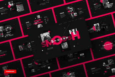 时尚高端个性配色的高品质powerpoint幻灯片演示模板（pptx）