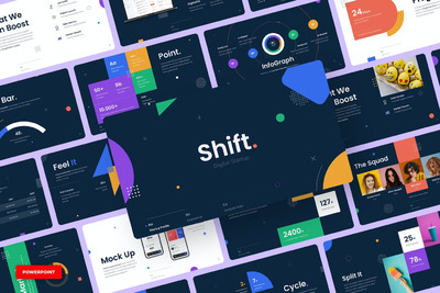 时尚高端清新配色的高品质多用途大数据powerpoint幻灯片演示模板（pptx）