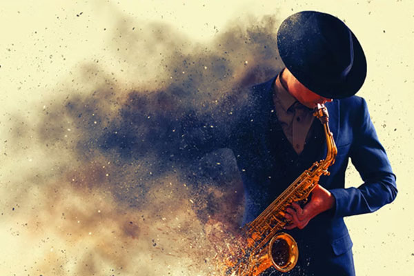 粒子色散粉碎ps照片效果 (psd)