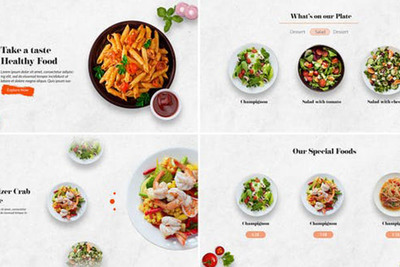 食物菜单演示广告视频PR模板[mogrt]