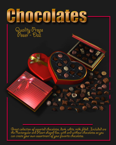巧克力礼盒3D模型（OBJ）