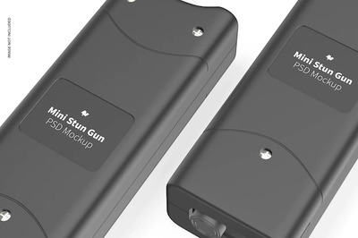 迷你电击枪设计特写样机[psd]