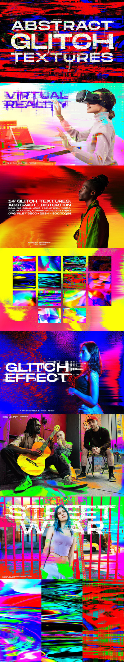 抽象故障艺术纹理 (jpg)