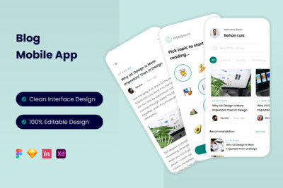 播客资讯APP UI KIT (FIG,SKETCH,XD)