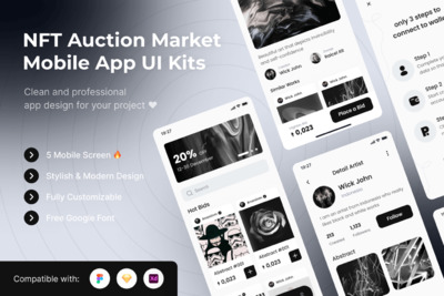 NFT 拍卖市场网站 (FIG,SKETCH,XD)