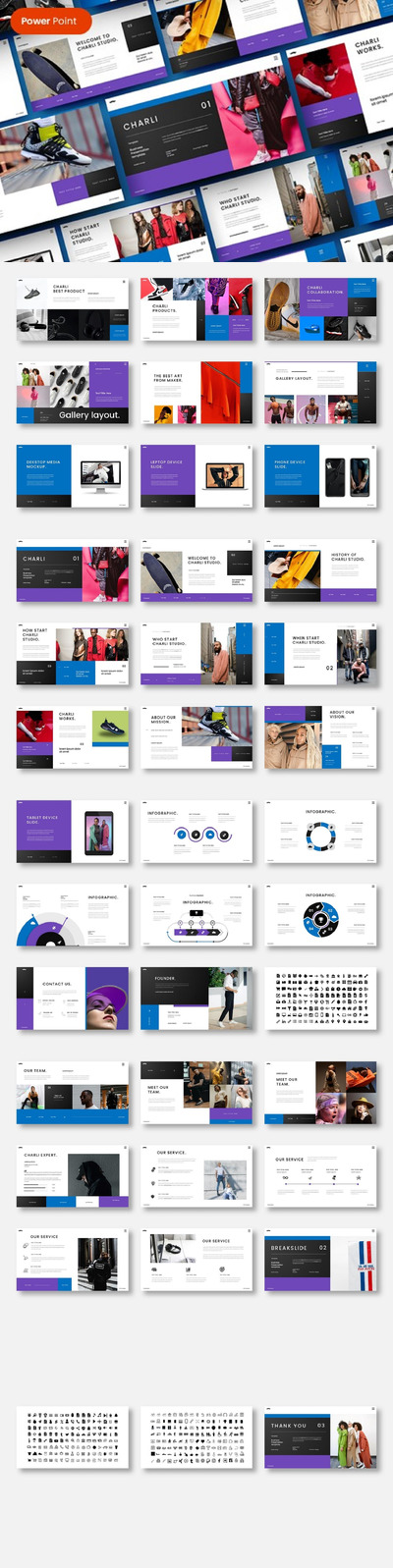 高品质的时尚高端多用途商业商务质感powerpoint幻灯片演示模板（pptx）