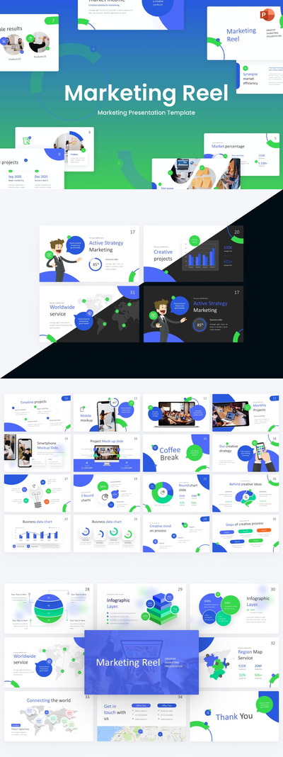 市场营销方案PPT模版 (PPTX)