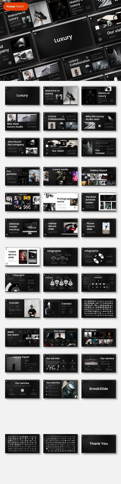 奢侈品介绍PPT模版 (PPTX)