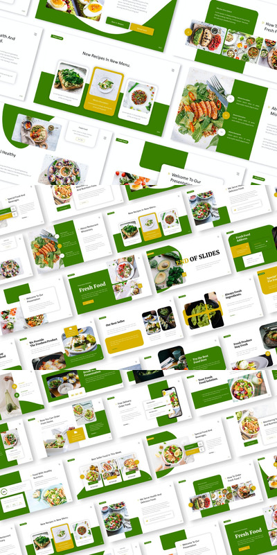 新鲜食品PPT模版 (PPT,PPTX)