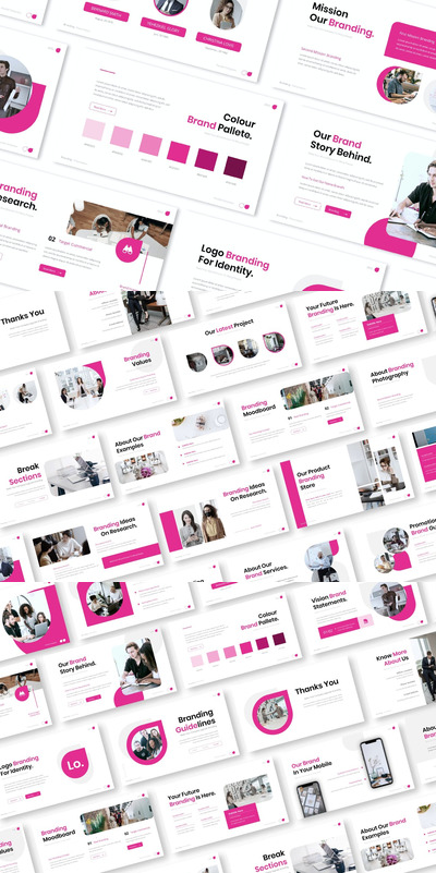 品牌指南规范手册PPT模版 (PPT,PPTX)