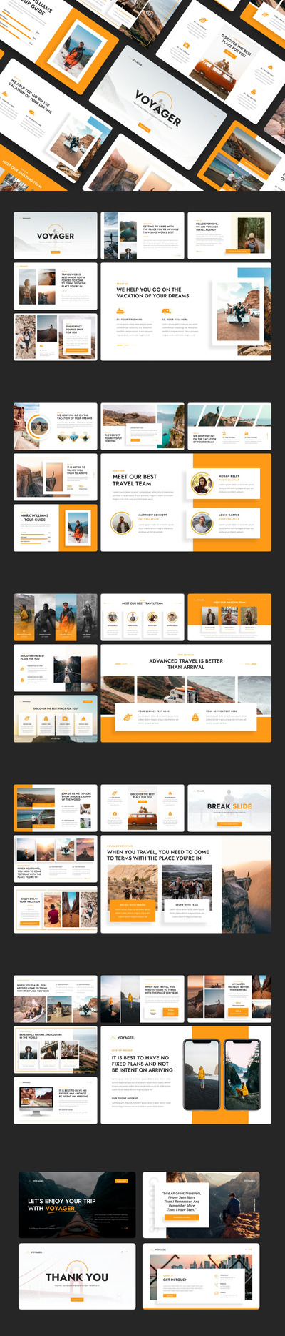 旅游博主介绍PPT模版 (PPTX,PPT)