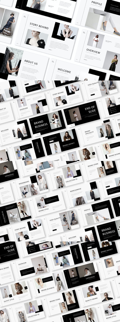 高端品牌营销PPT模版 (PPT,PPTX)