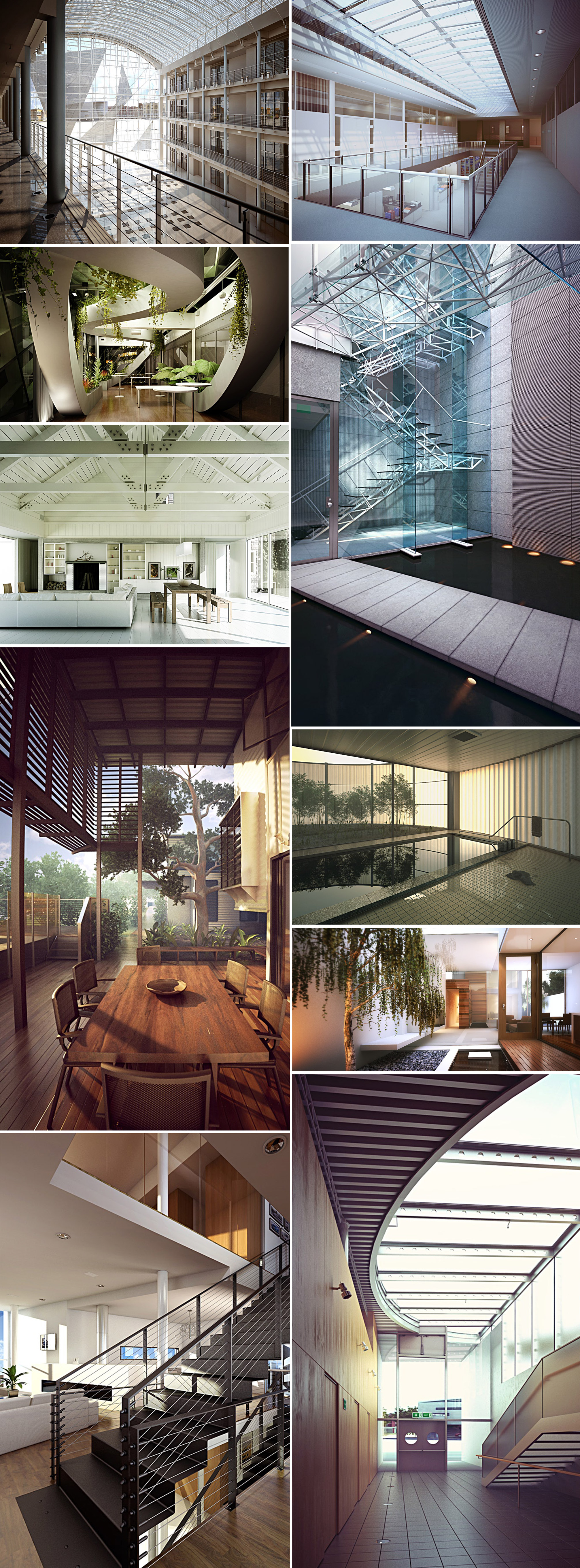 10组大型建筑内部场景3D模型合集（MAX）