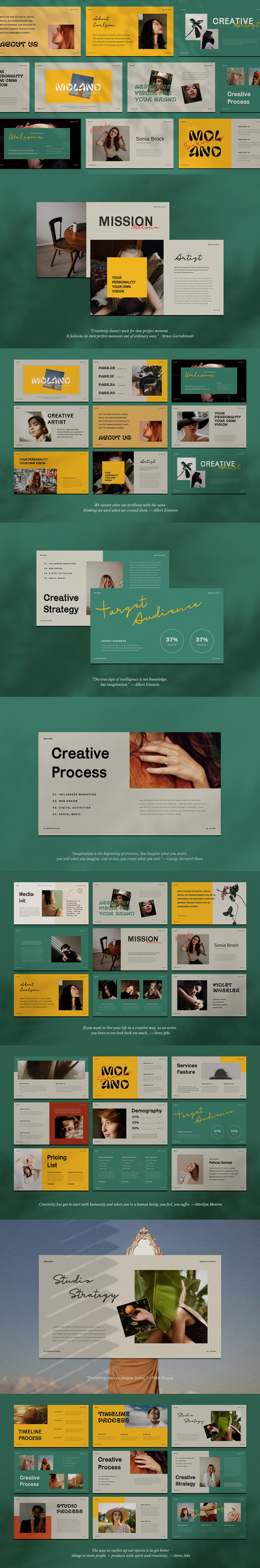 时尚高端专业清新优雅的多用途powerpoint幻灯片演示模板（pptx）