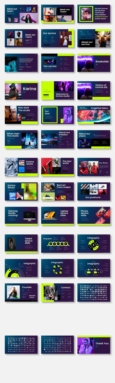 时尚高端绚丽的商业商务powerpoint幻灯片演示模板（pptx）