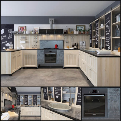 Marchi Cucine Cuisine橱柜厨房设计3D模型（MAX）
